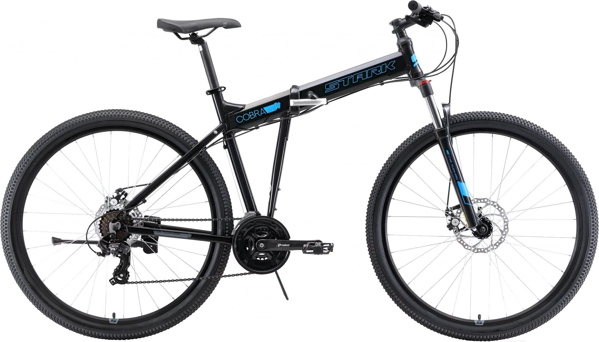 

Велосипед Stark Cobra 29.2'' D рама 18 дюймов 2019 черный/голубой, Cobra 29.2 D 2019 18 дюймов