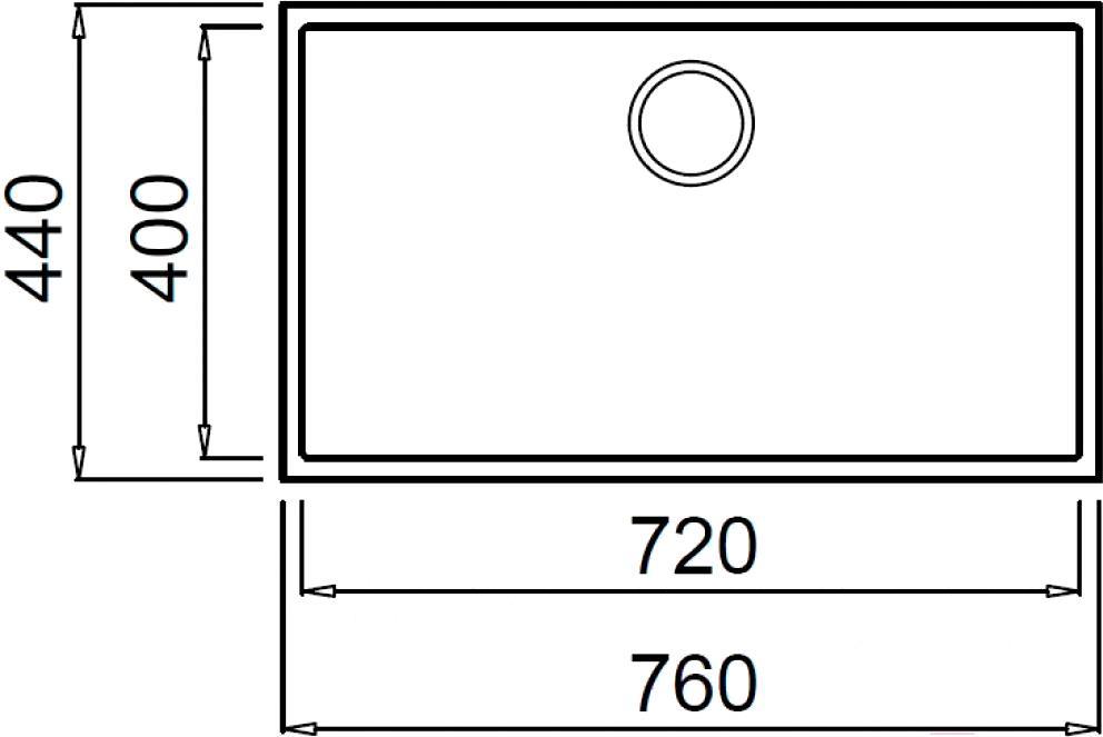

Кухонная мойка Elleci Quadra 130 Undermount G40 Nero [LGQ13040BSO], Quadra 130