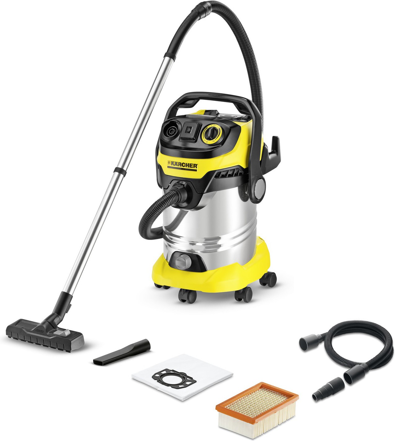 

Пылесос Karcher MV 6 P Premium / WD 6 P Premium [1.348-271.0], Пылесос Karcher WD 6P Premium 1.348-271.0 Yellow/Silver