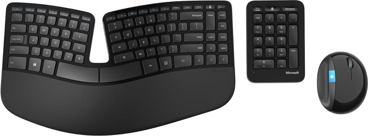 

Мышь + клавиатура Microsoft Sculpt Ergonomic Desktop (L5V-00017), Клавиатура Microsoft Wireless Desktop Sculpt Comfort USB Retail (L3V-00017)