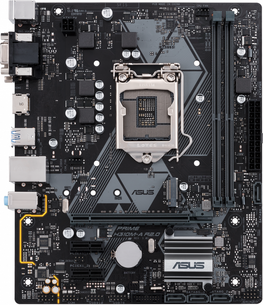 

Материнская плата ASUS PRIME H310M-A R2.0 [90MB0Z10-M0EAY0], Prime H310M-A R2.0