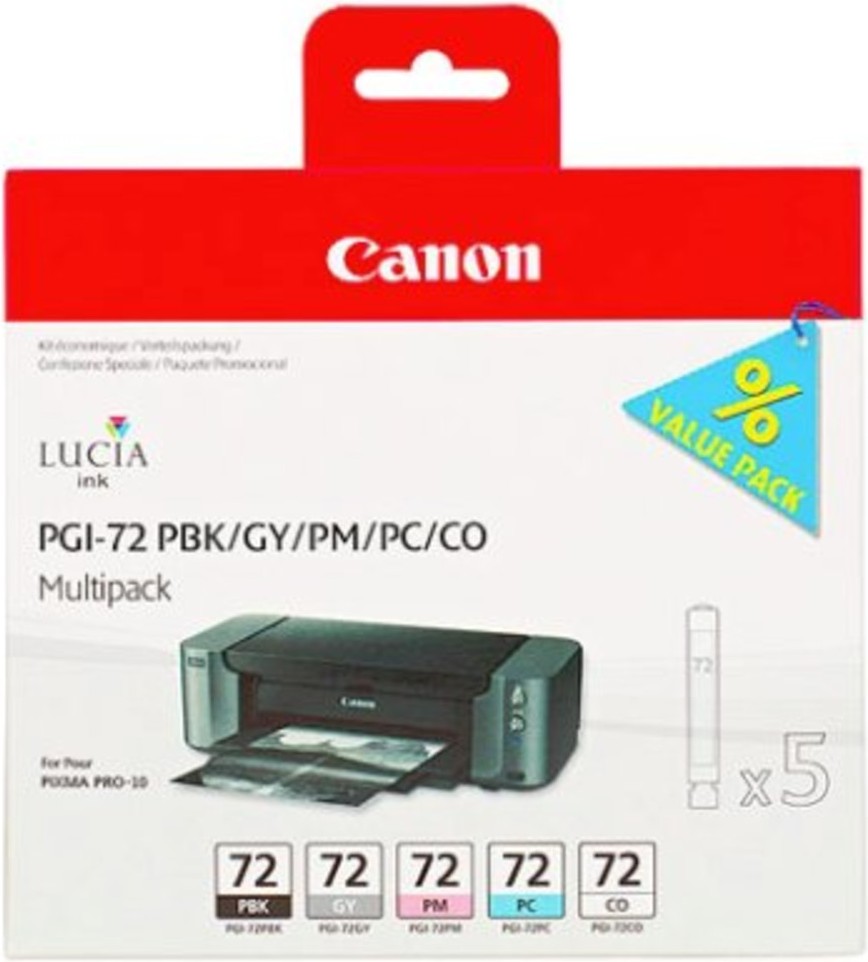 

Картридж для принтера Canon PGI-72 PBK/GY/PM/PC/CO Multi Pack [6403B007], Картридж Canon PGI-72 PBK/GY/PM/PC/CO Multi Pack 6403B007