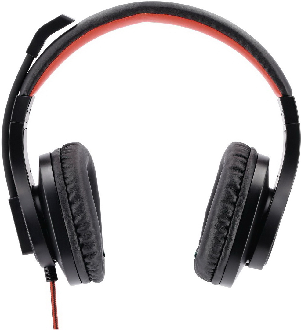 

Наушники Hama HS-USB400 черный/красный [00139927], Наушники Hama HS-USB400 00139927 черный/красный