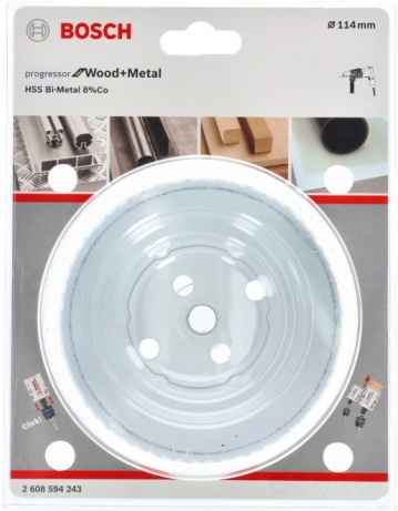 

Коронка Bosch Progressor 114мм [2.608.594.243], Коронка Bosch Progressor 114мм 2.608.594.243