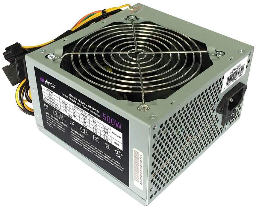 

Блок питания Hiper ATX 500W HPM-500