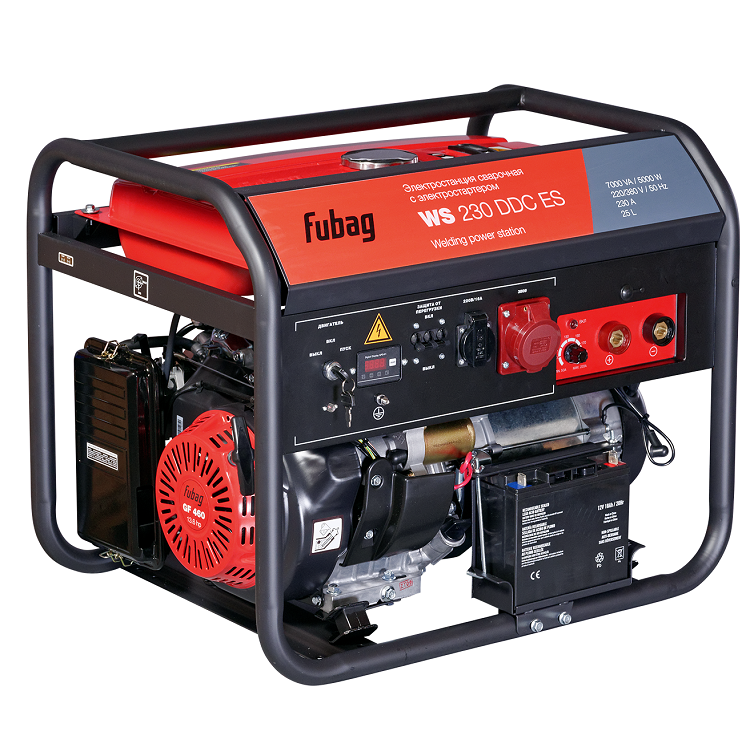 

Сварочная электростанция Fubag Электростанция WS 230 DDC ES 6.9 кВа/5.6 кВт, 439 см3, бак 25л, время работы: 9 ч. [838238], Сварочная электростанция Fubag Электростанция WS 230 DDC ES 6.9 кВа/5.6 кВт, 439 см3, бак 25л, время работы: 9 ч. 838238
