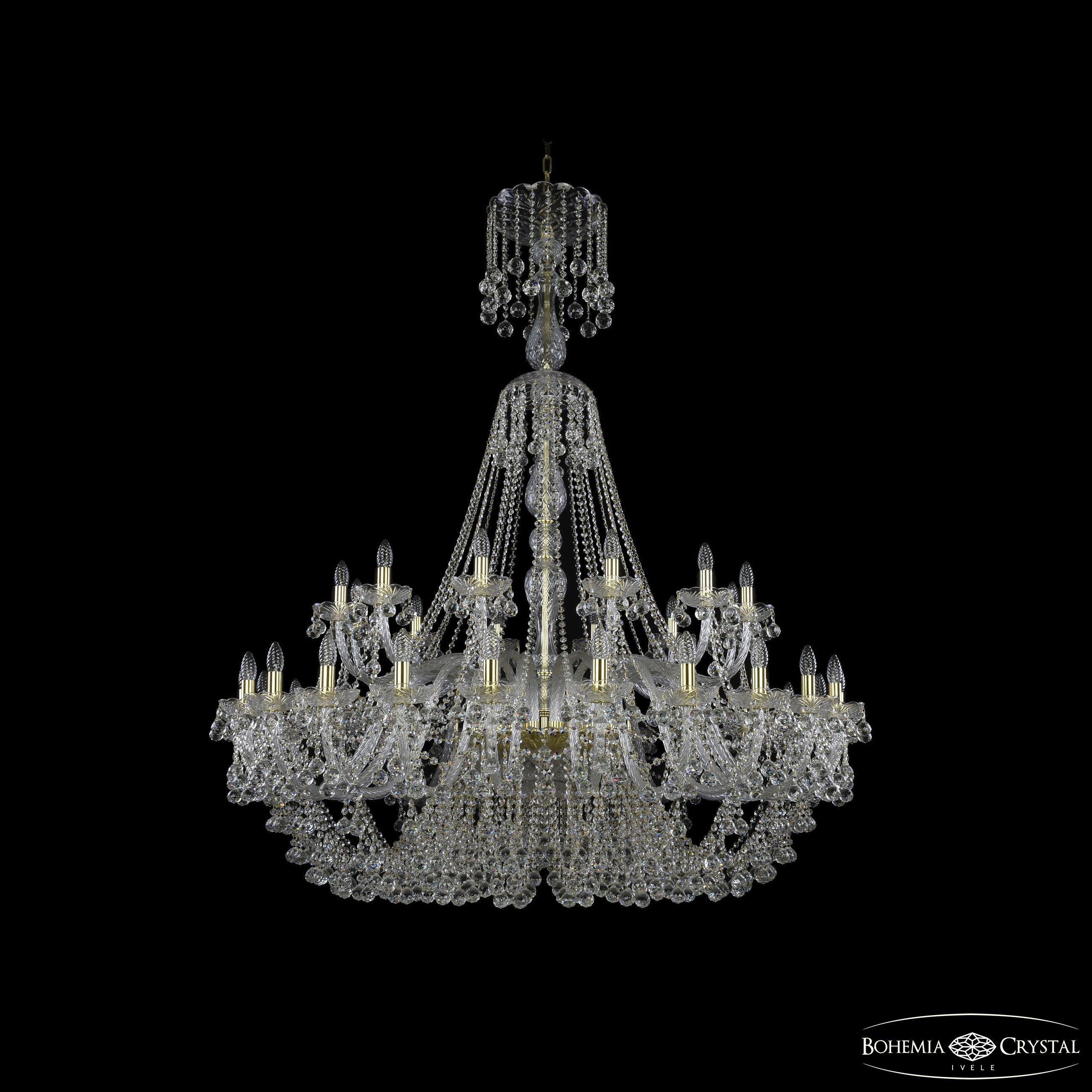 

Подвесная люстра Bohemia Ivele Crystal 1409/24+12/530/XL-170 G