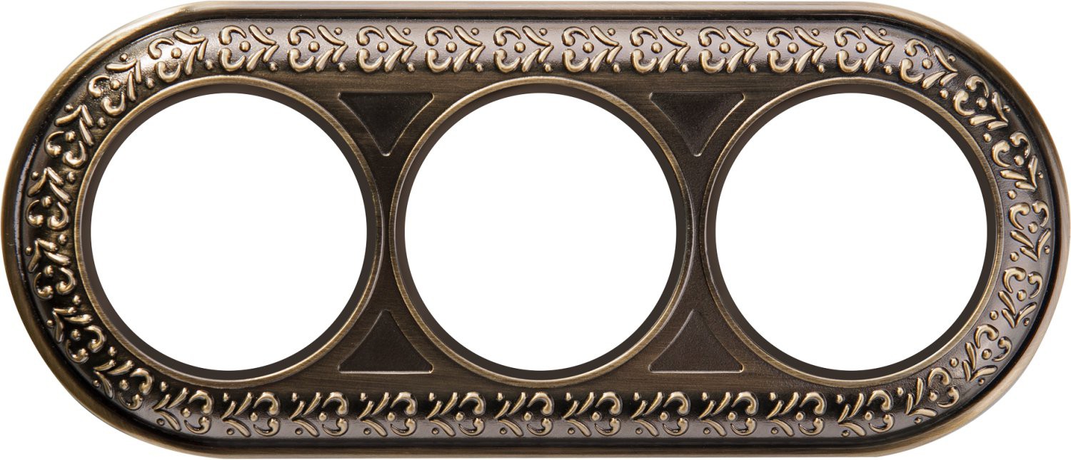 

Рамка Werkel WL70-frame-03 на 3 поста бронза