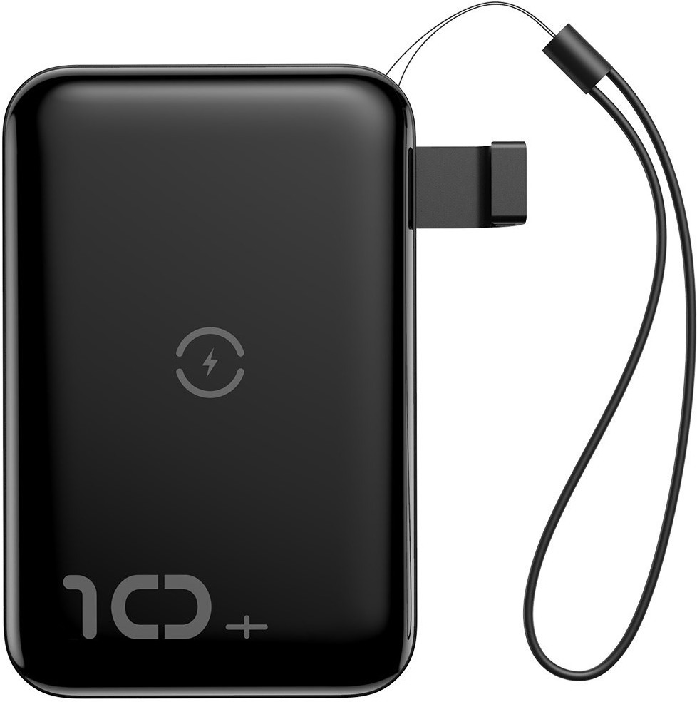 

Портативное зарядное устройство (power bank) с беспроводной зарядкой Baseus PPXFF10W-01 Mini S Bracket 10W Wireless Charger 10000mAh 18W Black, Внешний аккумулятор с беспроводной зарядкой Baseus PPXFF10W-01 Mini S Bracket 10W Wireless Charger Power bank 1