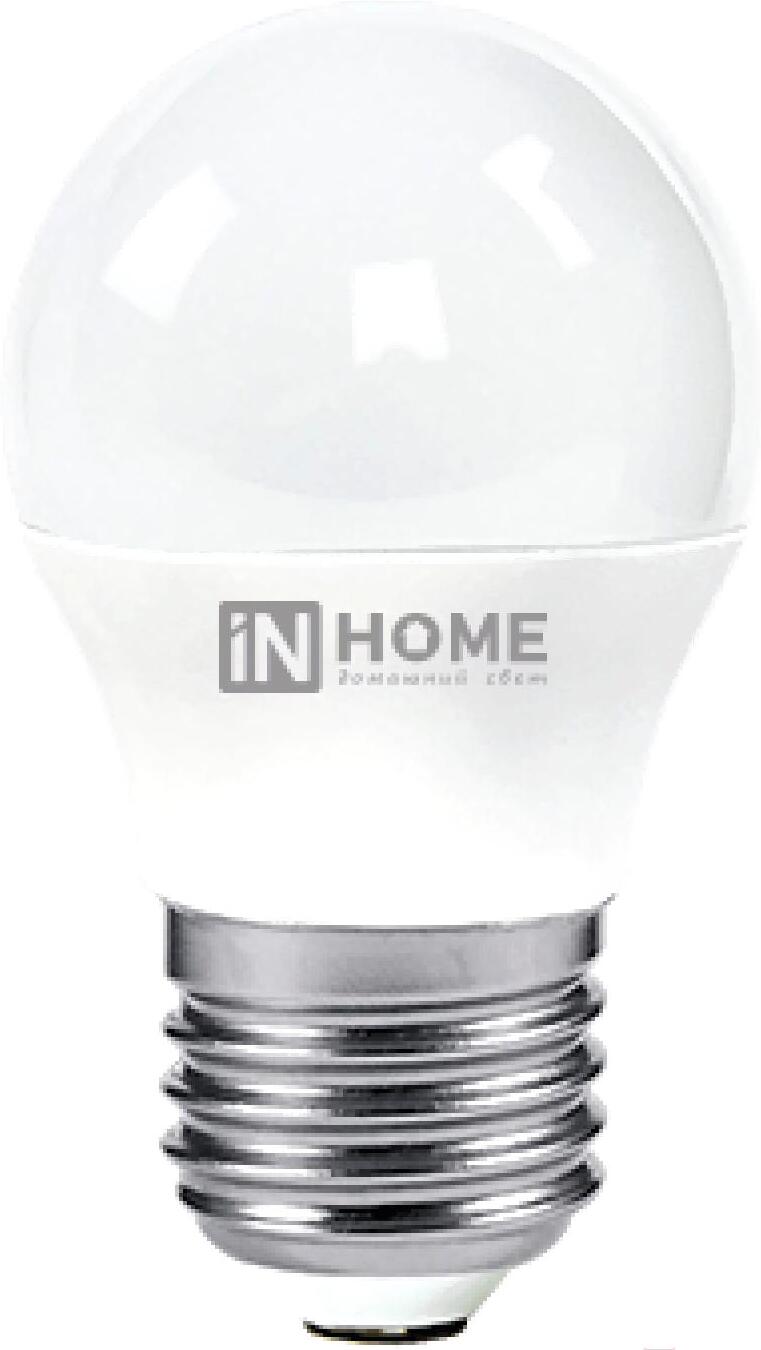 

Светодиодная лампа In Home LED-ШАР-VC E27 6W 230V 4000K 480Lm [4690612020532], Светодиодная лампочка In Home LED-ШАР-VC E27 6W 230V 4000K 480Lm 4690612020532