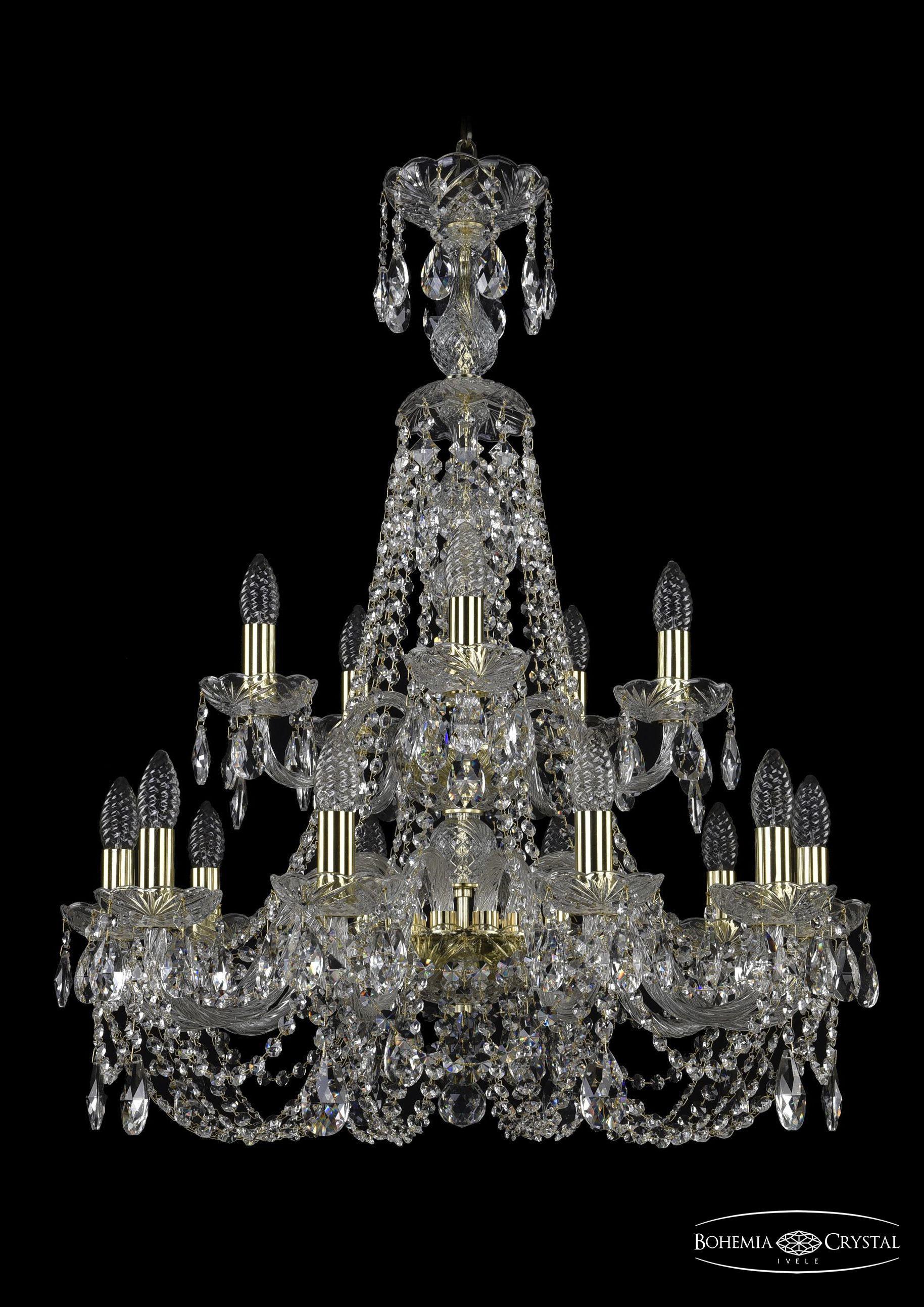 

Подвесная люстра Bohemia Ivele Crystal 1406/10+5/240/XL-85/2d/G