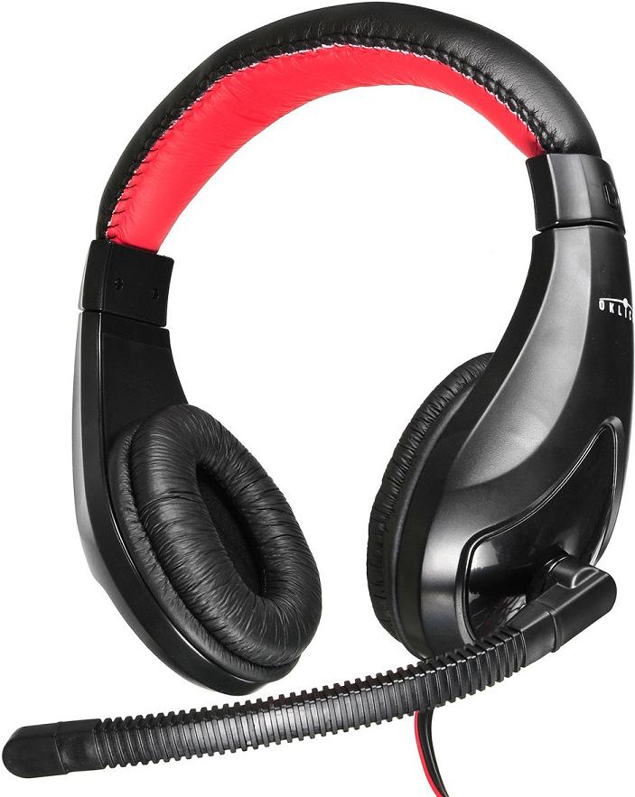 

Наушники Oklick HS-L100 черный/красный