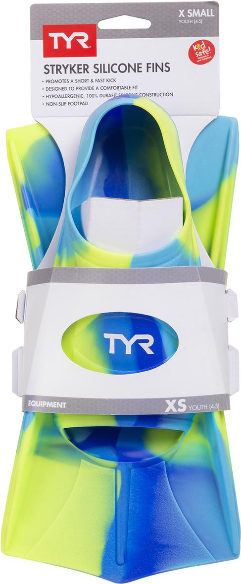 

Ласты Tyr Stryker Kids’ Silicone Fin (LFYSTRKR/999) XS мультиколор