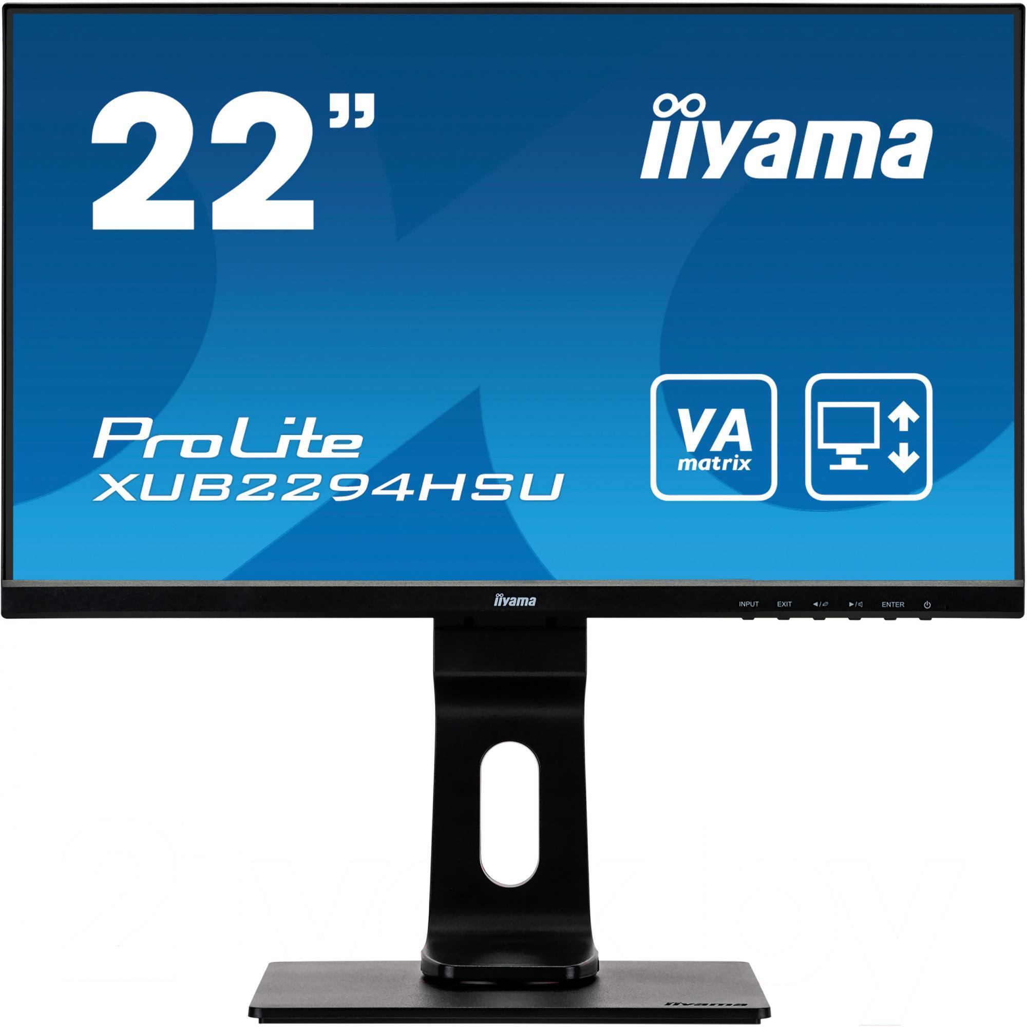 

Монитор Iiyama ProLite XUB2294HSU-B1 черный