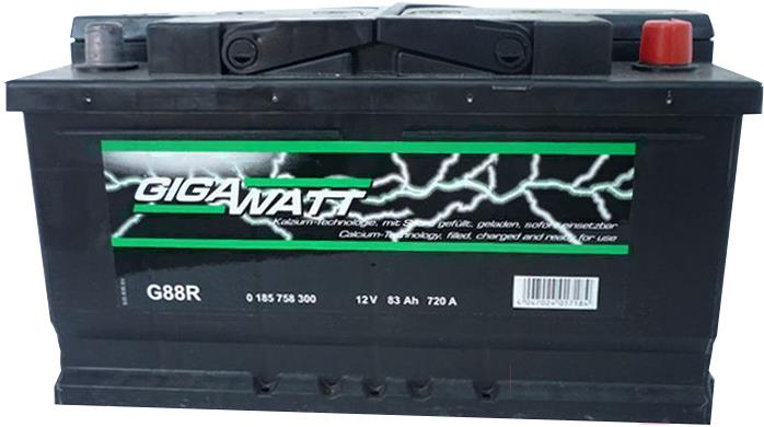 

Аккумулятор Gigawatt G88R 83 А/ч [583400072], G88R 83 А/ч