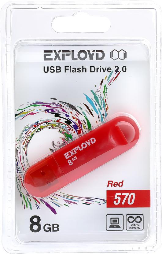 

Usb flash Exployd 570 8Gb красный, 570 8Gb