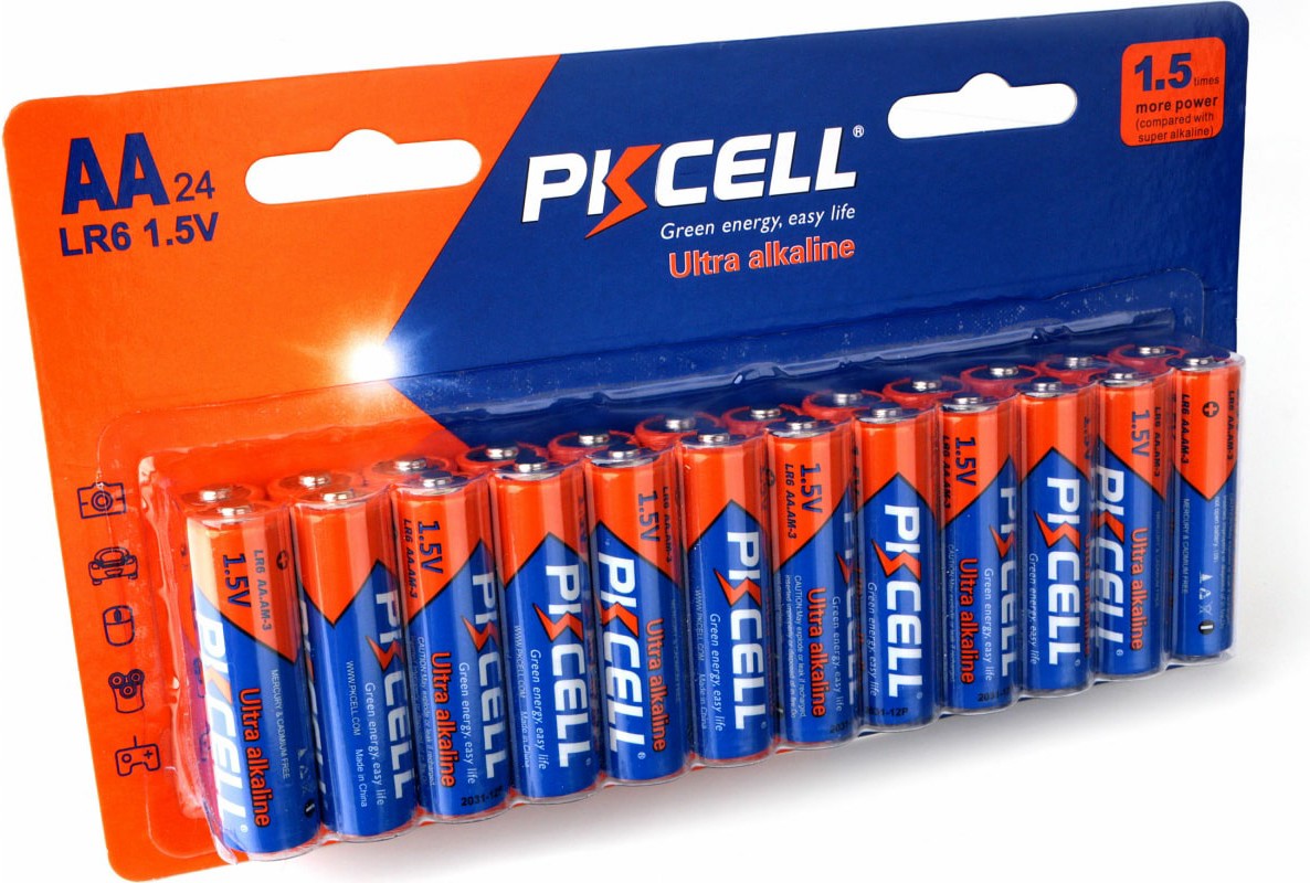

Батарейки PKCELL AAx24шт LR6-24B