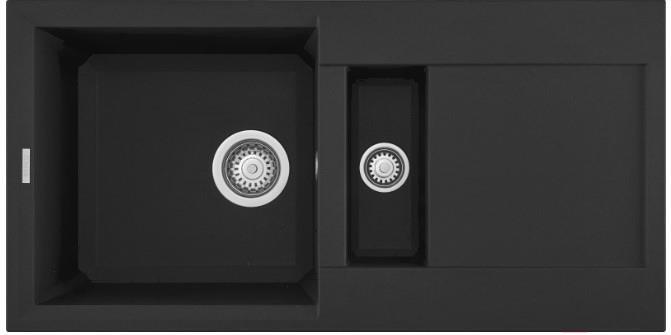 

Кухонная мойка Elleci Easy 425 G40 Full Black [LGY42540], Кухонная мойка Elleci Easy 425 Full Black 40