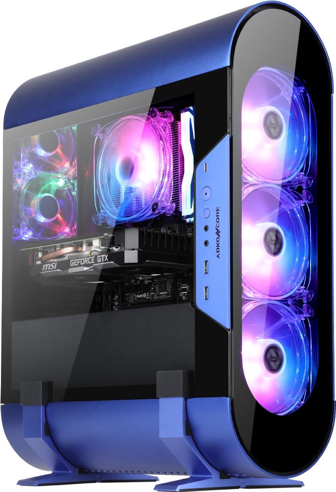 

Корпус для компьютера Abkoncore AL300M Midnight Blue [ABAL300Mmb]