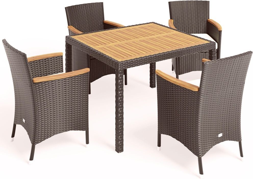 

Комплект садовой мебели Afina garden AFM-440B 90x90 Brown [AFM-440B 90x90 4Pcs Brown], Комплект садовой мебели Afina garden AFM-440B 90x90 AFM-440B 90x90 4Pcs Brown