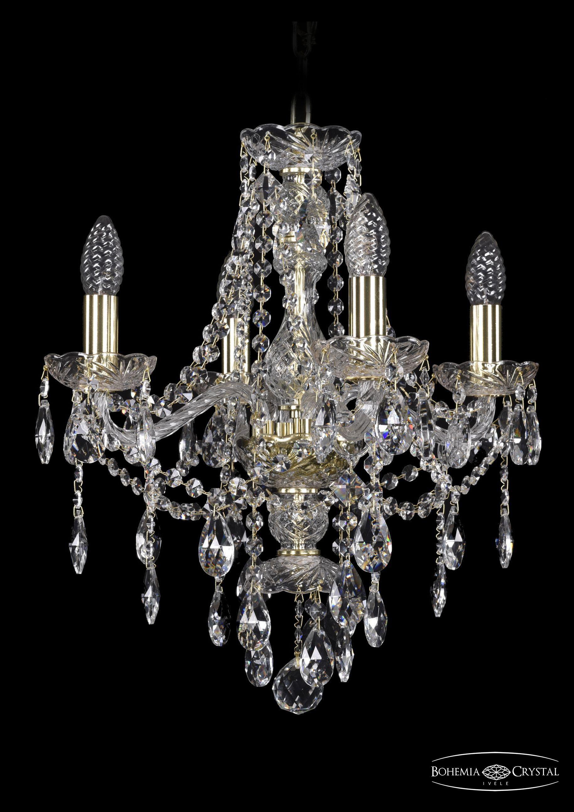 

Подвесная люстра Bohemia Ivele Crystal 1415/4/141/G