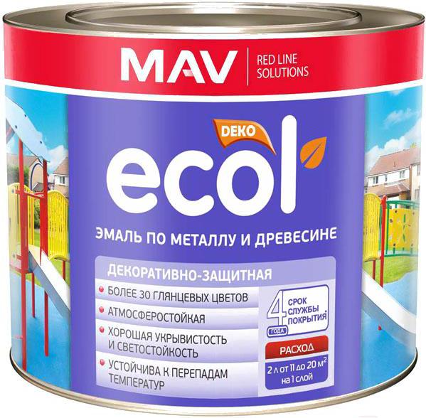 

Краска MAV Ecol ПФ-115 2кг коричневый