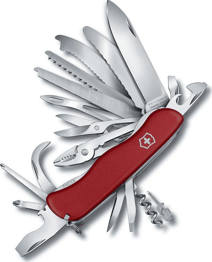 

Туристический нож Victorinox Work Champ XL 31 функция красный [0.8564.XL], Work Champ XL 31 функция