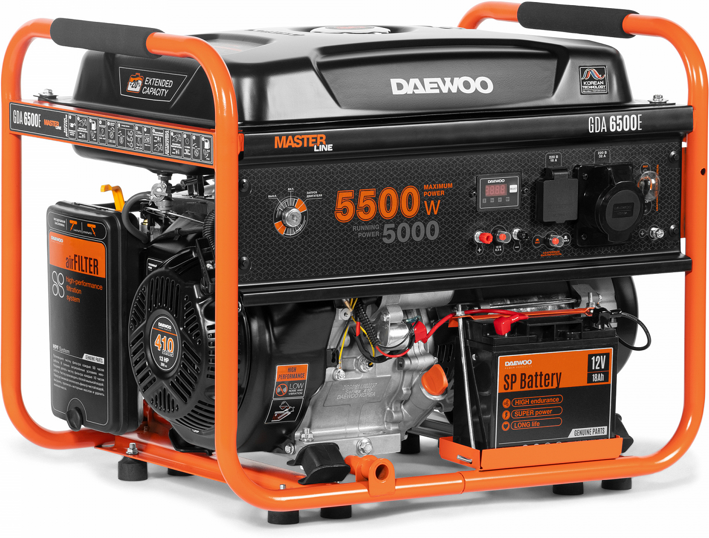 

Бензиновый генератор Daewoo Power GDA 6500E