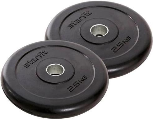 

Диск для штанги Starfit Core BB-202 2,5 кг 2 черный, Core BB-202 2,5 кг 2