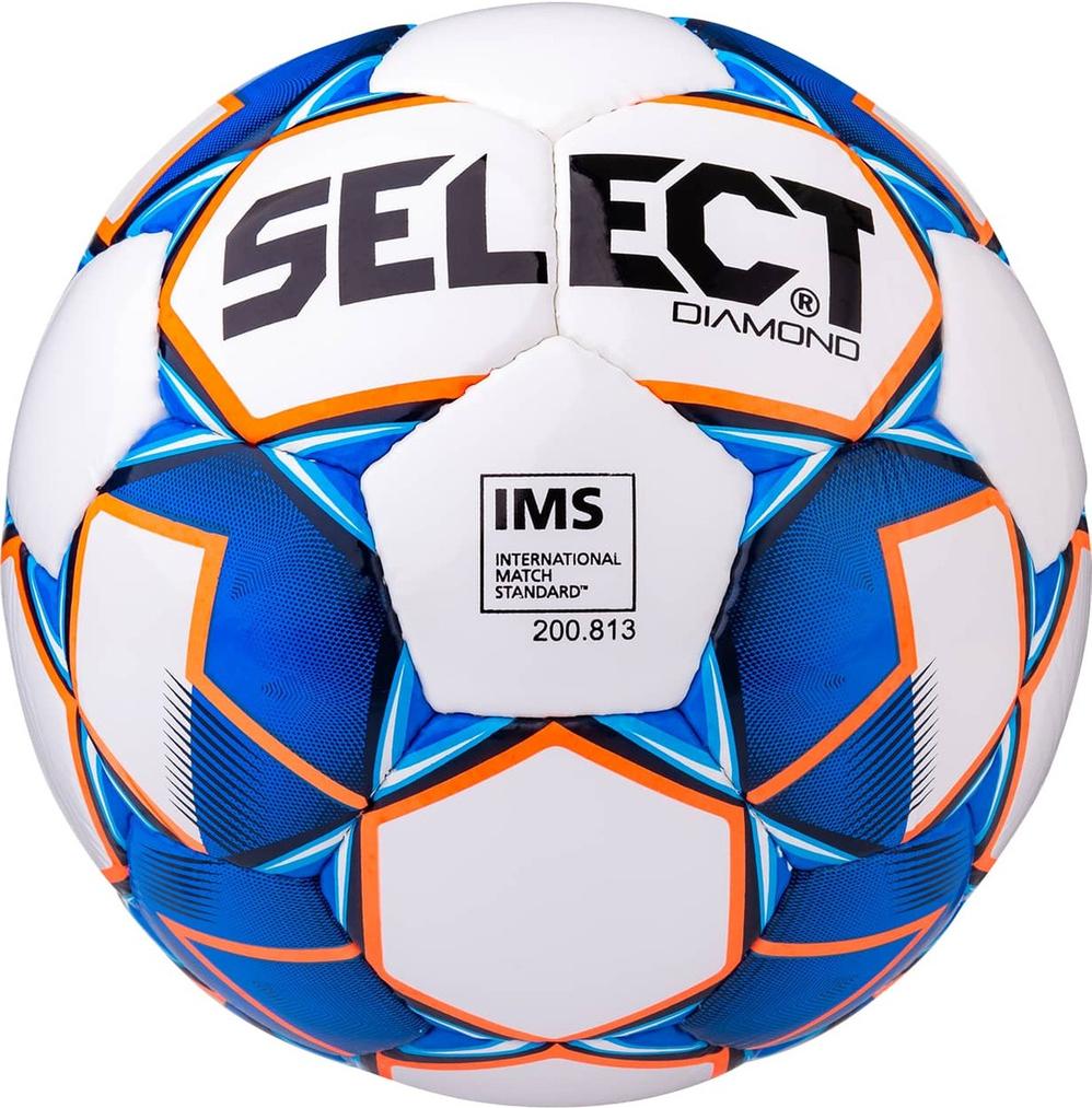 

Футбольный мяч Select Diamond IMS 810015 №4 белый/синий/оранжевый, Diamond IMS 810015 №4