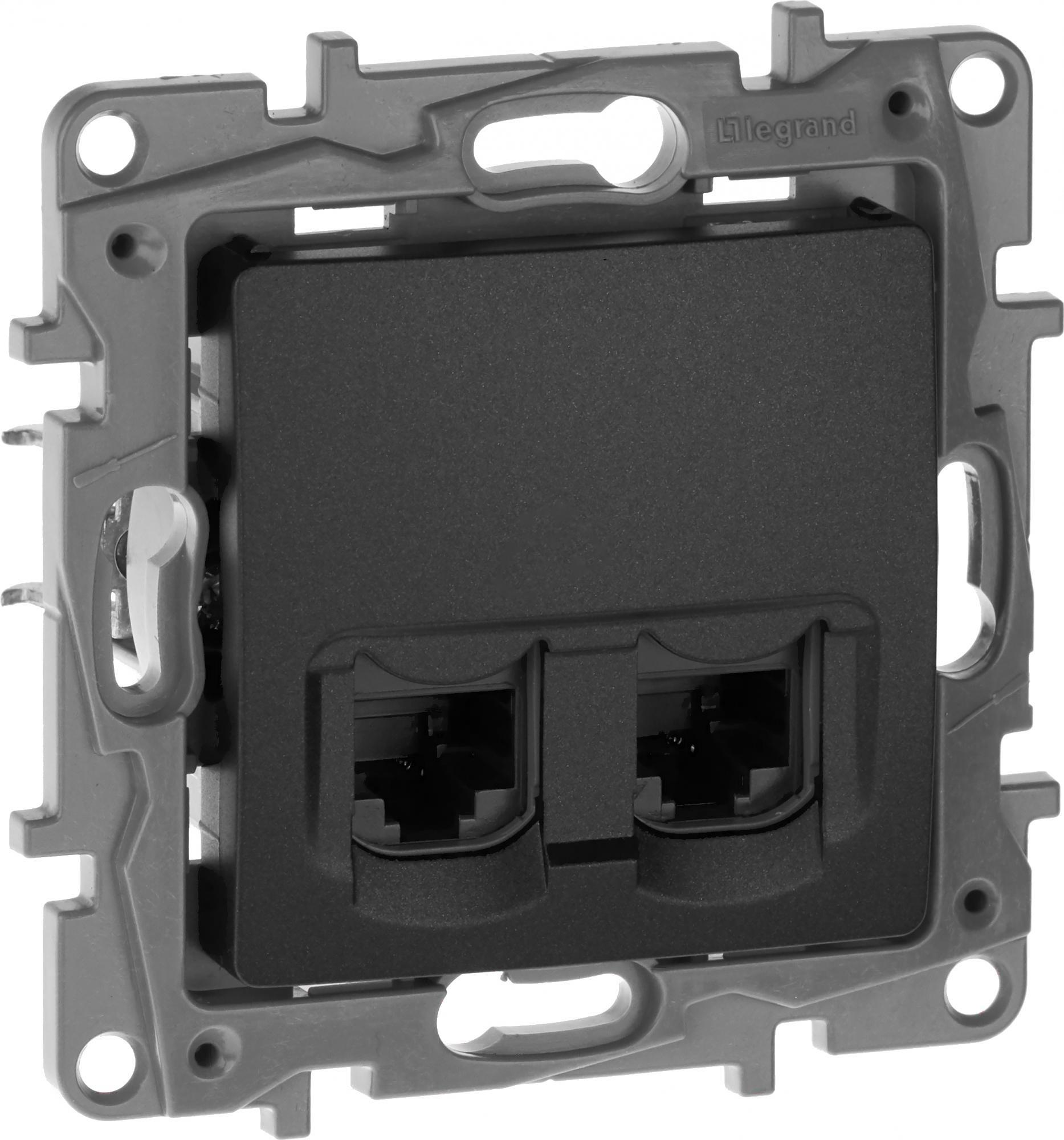 

Розетка Legrand Etika 672655 антрацит