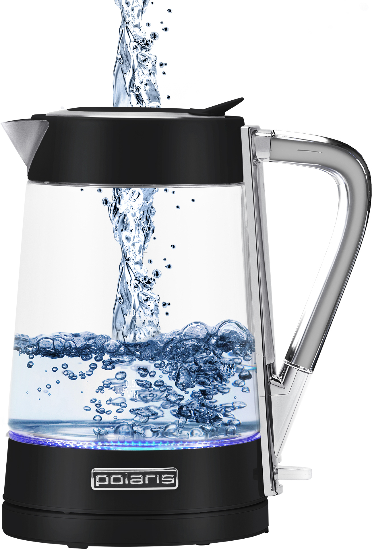 

Электрочайник Polaris PWK 1715 CGL черный, Электрочайник Polaris PWK 1715CGL Water Way Pro (черный)