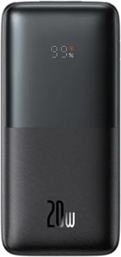 

Внешний аккумулятор Baseus PPBD040201 Bipow Pro Digital Display Fast Charge Power Bank 10000mAh 20W Black Overseas Edition