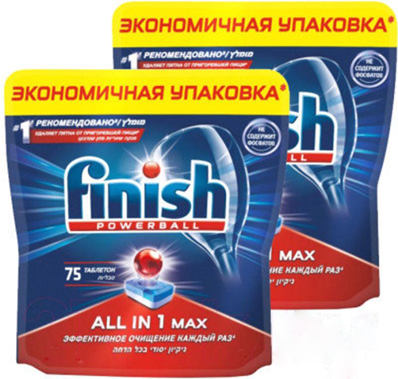 

Таблетки для посудомоечной машины Finish All 1 (75штх2), All 1 (75штх2)