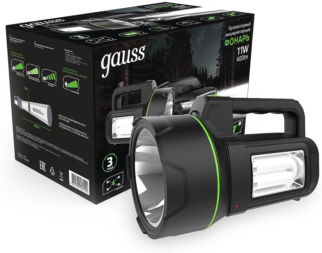 

Прожектор Gauss GFL602 черный