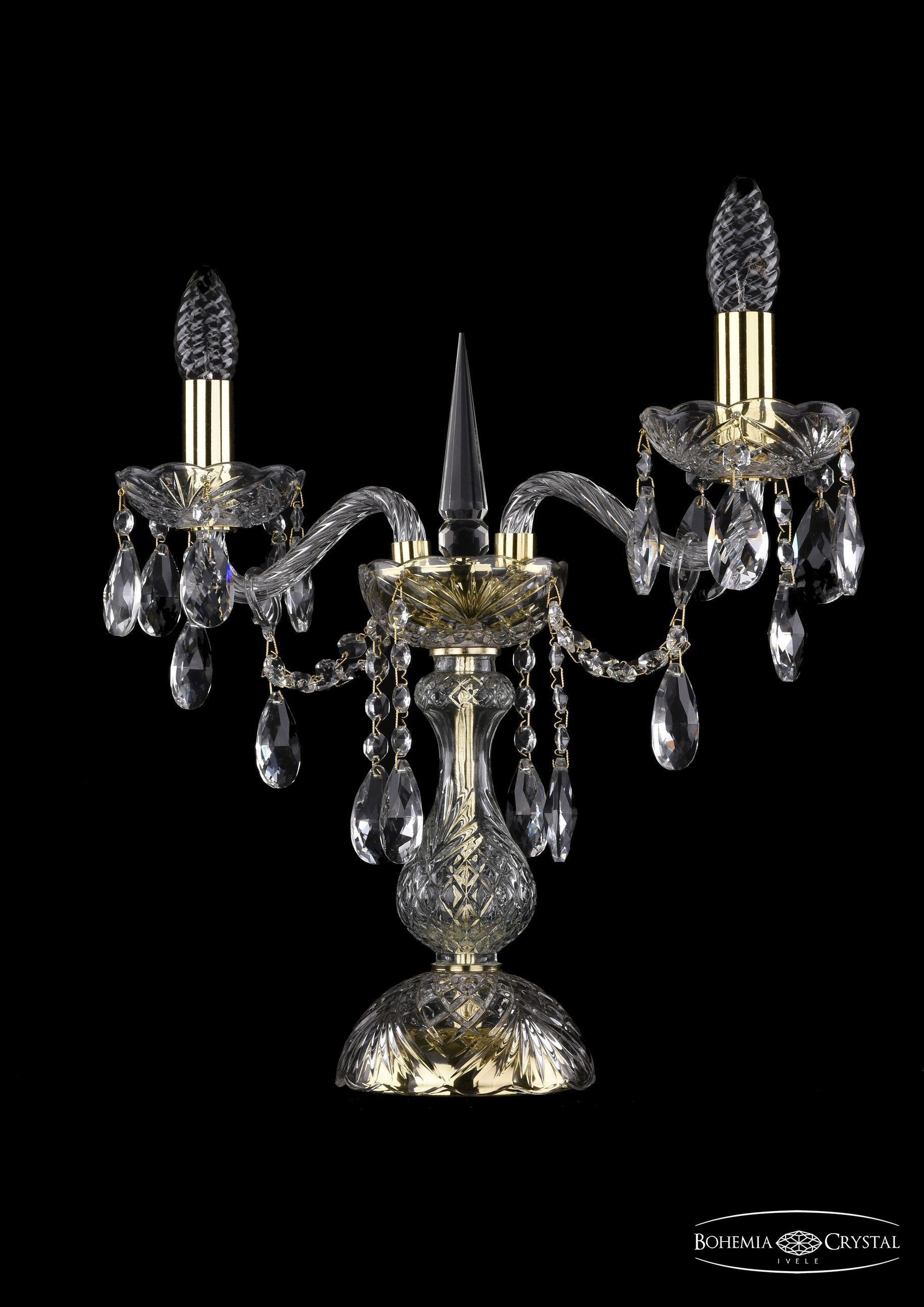 

Настольная лампа Bohemia Ivele Crystal 1415L/2/141-39/G