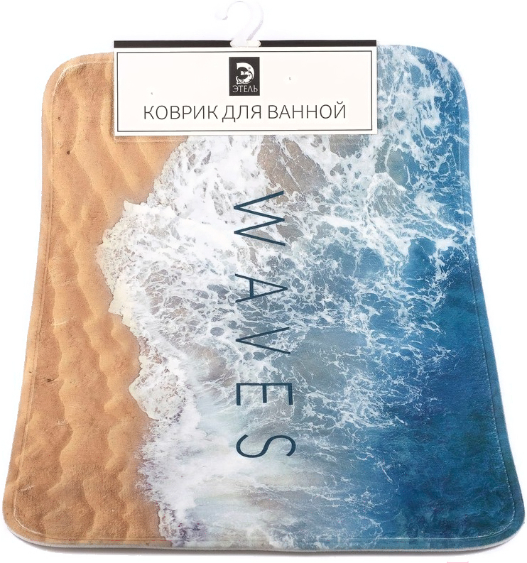 

Коврик для ванной Этель Waves (27928480)