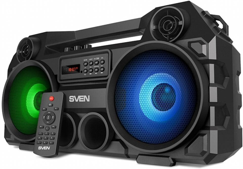 

Портативная акустика SVEN PS-580 Black, Портативная акустическая система Sven PS-580 черный