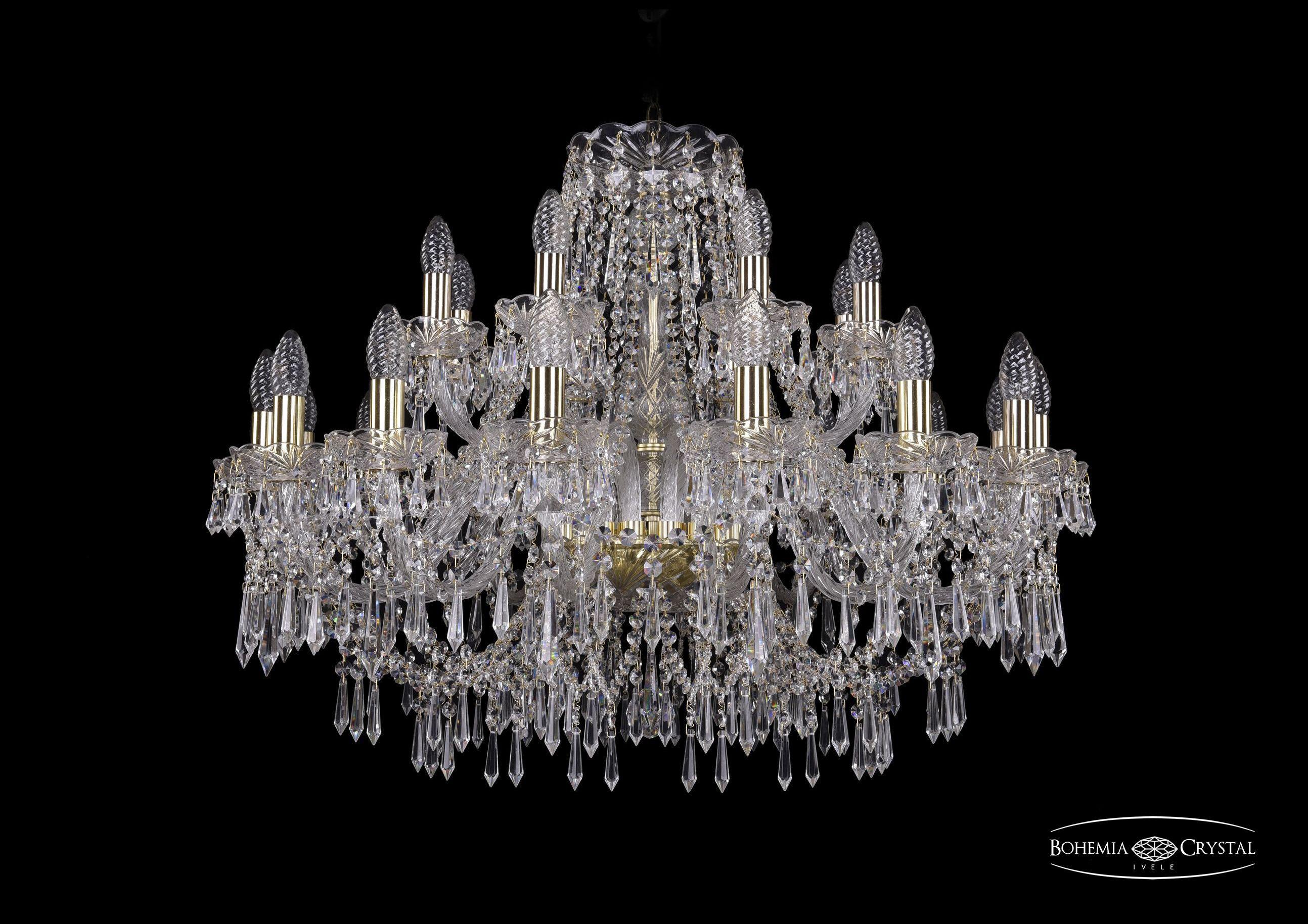 

Подвесная люстра Bohemia Ivele Crystal 1403/16+8/300/G