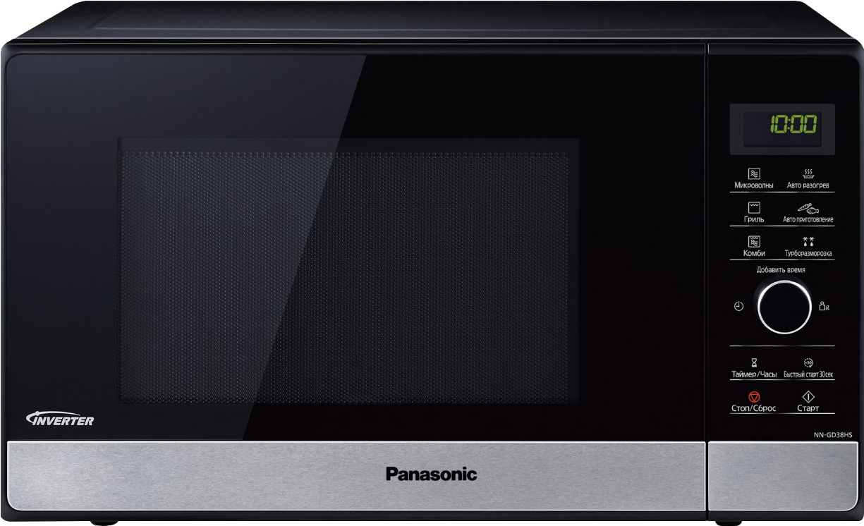 

Микроволновая печь Panasonic NN-GD38HSZPE, Микроволновая печь Panasonic NN-GD38HSZPE черный/нержавеющая сталь