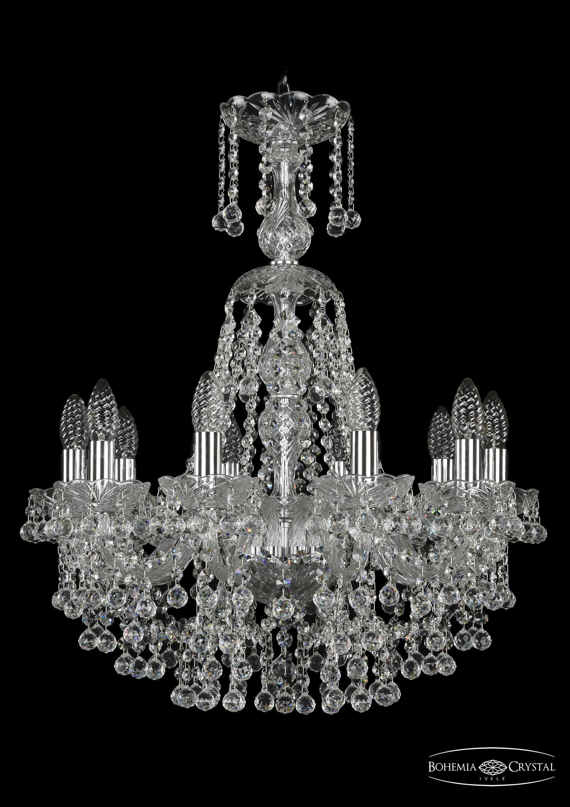 

Подвесная люстра Bohemia Ivele Crystal 1409/10/195/XL-67/Ni