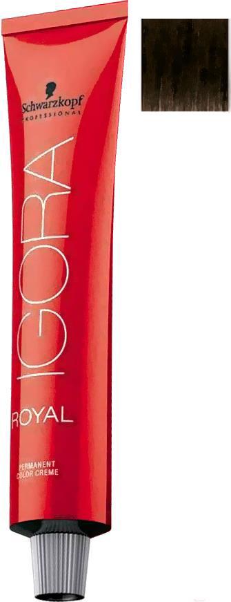 

Краска для волос Schwarzkopf Professional Igora Royal Permanent Color Creme 4-0 60мл, Igora Royal Permanent Color Creme 4-0 60мл