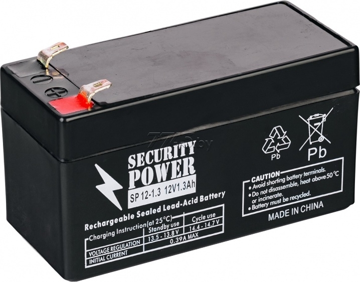 

Аккумулятор для ИБП Security Power SP 12-1,3 12V/1.3Ah
