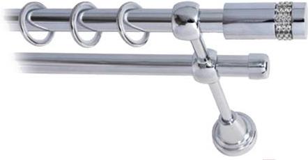 

Карниз Lm Decor Имидж 116 2р гладкий 3.6м хром, Имидж 116 2р гладкий 16мм 3.6м