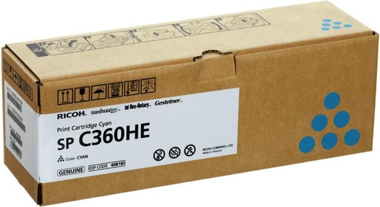 

Картридж Ricoh SP C360HE голубой [408185], Картридж Ricoh SP C360HE 408185 голубой