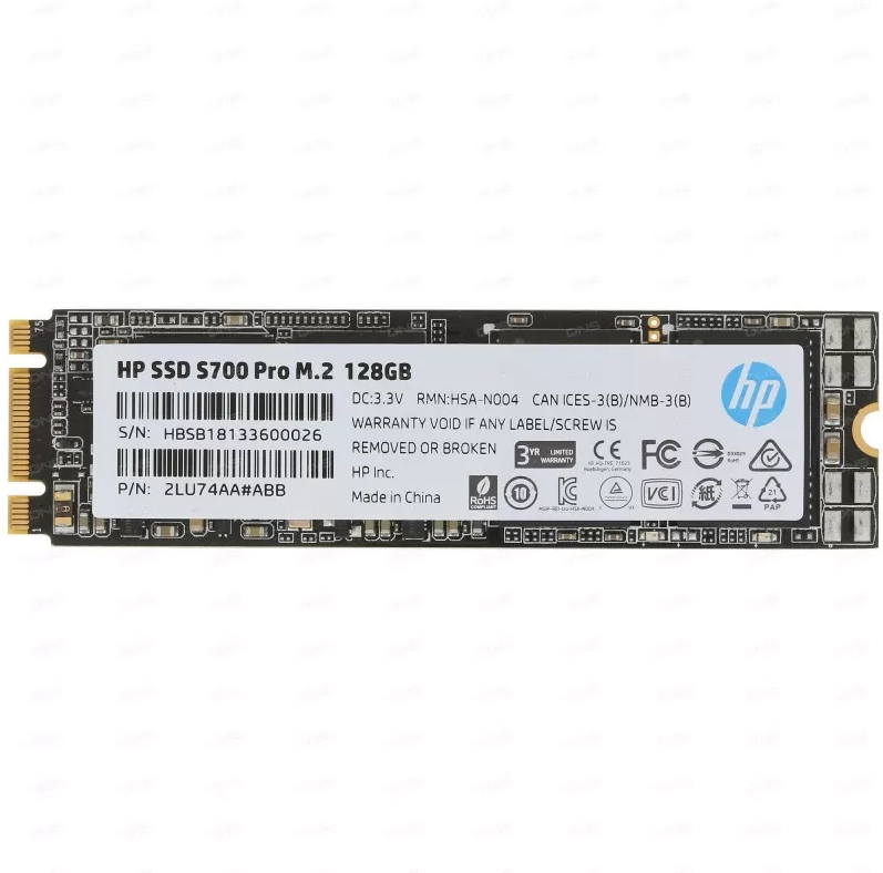 

SSD диск HP 128GB S700 [2LU74AA#ABB], SSD диск HP 128GB S700 2LU74AA#ABB