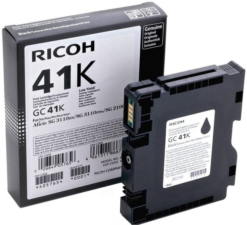 

Картридж для принтера Ricoh GC 41K (405761), Картридж Ricoh GC 41K 405761