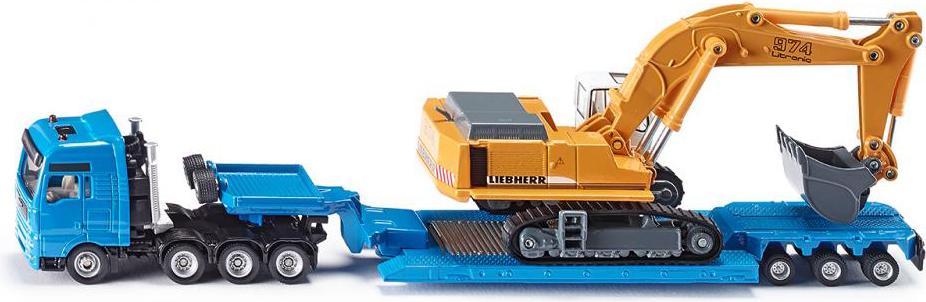 

Машинка SIKU Грузовик-тягач MAN с экскаватором Liebherr [1847], Грузовик-тягач MAN с экскаватором Liebherr