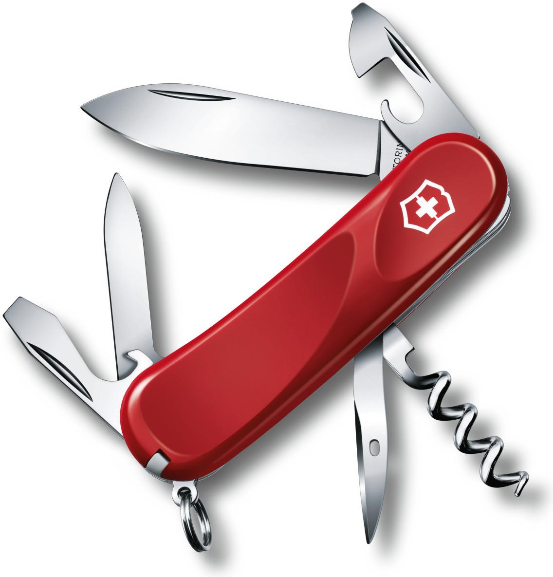 

Туристический нож Victorinox Evolution 10 14 функций карт. коробка красный [2.3803.E], Evolution 10 14 функций карт. коробка