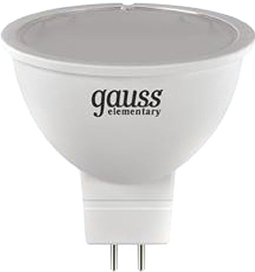 

Лампочка Gauss LED MR16 GU5.3 5.5W 4100К Elementary [13526], Светодиодная лампочка Gauss LED MR16 GU5.3 5.5W 4100К Elementary 13526